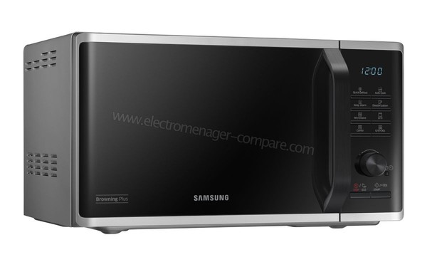 SAMSUNG MG23K3515AS - Vue 3/4 gauche (cr&eacute;dit : Boulanger)