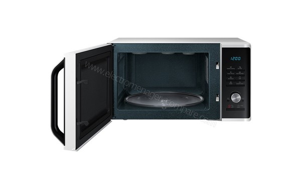 SAMSUNG MG28J5215AW - Vue de face, porte ouverte