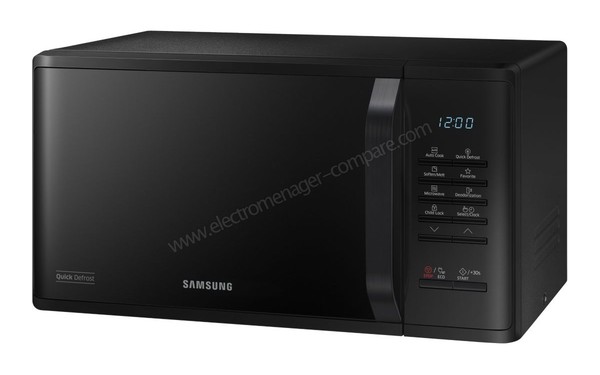 SAMSUNG MS23K3513AK/ET - Vue 3/4 droite (cr&eacute;dit : Boulanger)