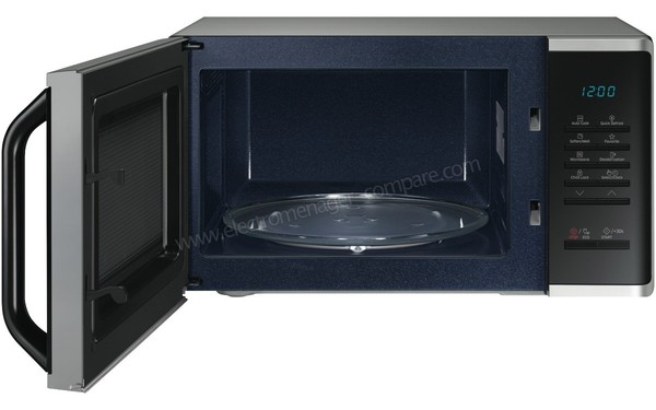 SAMSUNG MS23K3513AS - Vue de face, porte ouverte