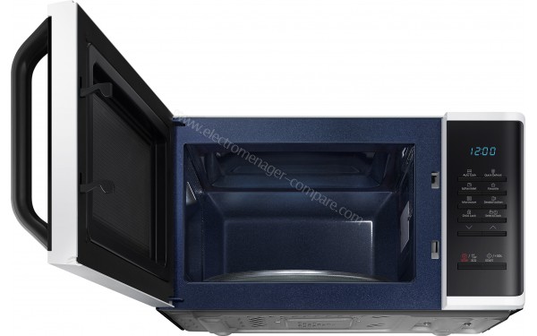 SAMSUNG MS23K3513AW/EG - Vue du dessous porte ouverte