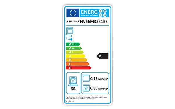 SAMSUNG NV66M3531BS - &Eacute;tiquette &eacute;nergie