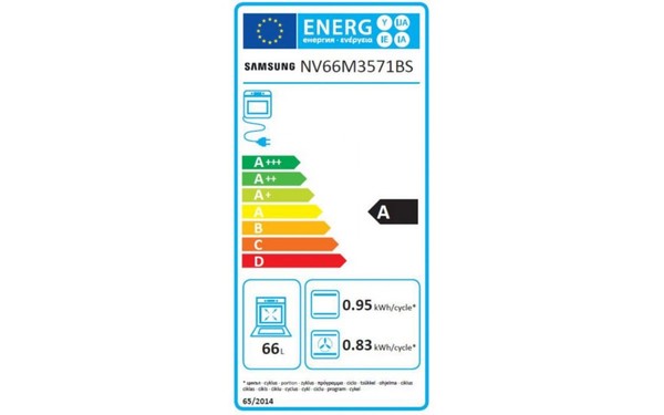 SAMSUNG NV66M3571BS - &Eacute;tiquette &eacute;nergie