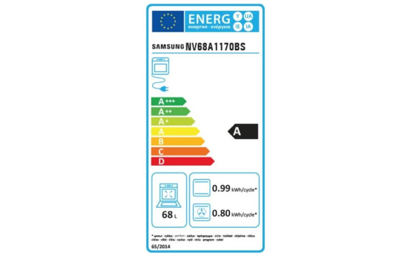 SAMSUNG NV68A1170BS - &Eacute;tiquette &eacute;nergie