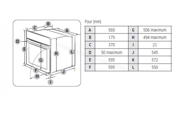 SAMSUNG NV68R3372BM - Dimensions