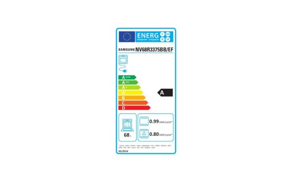 SAMSUNG NV68R3375BB - &Eacute;tiquette &eacute;nergie