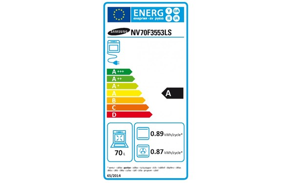 SAMSUNG NV70F3553LS - &Eacute;tiquette &eacute;nergie