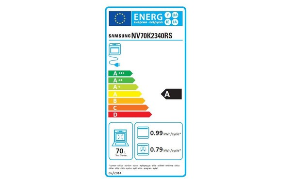 SAMSUNG NV70K2340RS - &Eacute;tiquette &eacute;nergie