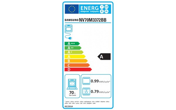 SAMSUNG NV70M3372BB - &Eacute;tiquette &eacute;nergie