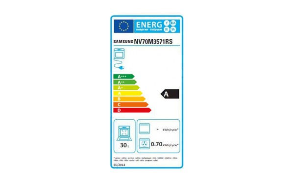 SAMSUNG NV70M3571RS - &Eacute;tiquette &eacute;nergie