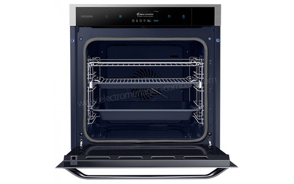 SAMSUNG NV73J9770RS - Vue de face, porte ouverte