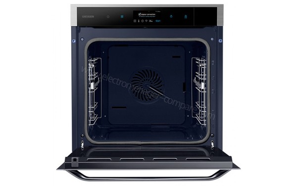 SAMSUNG NV73J9770RS - Vue de face, porte ouverte, sans accessoires