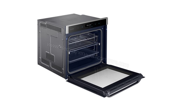 SAMSUNG NV73J9770RS - Vue 3/4 gauche, porte ouverte