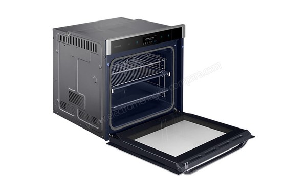 SAMSUNG NV73J9770RS/EG - Vue 3/4 gauche porte ouverte