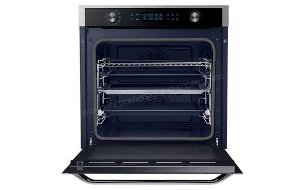 SAMSUNG NV75J7570RS - Vue de face, porte ouverte