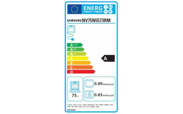 SAMSUNG NV75N5573RM - &Eacute;tiquette &eacute;nergie