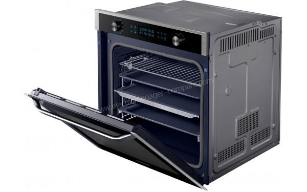 SAMSUNG NV75N5574RS - Vue 3/4 droite porte ouverte