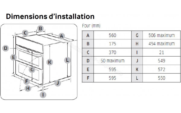 SAMSUNG NV7B4550UAB - Dimensions