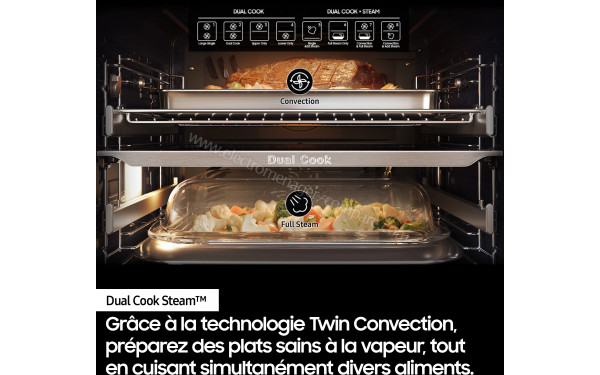 SAMSUNG NV7B6799AAK - Dual Cook Steam