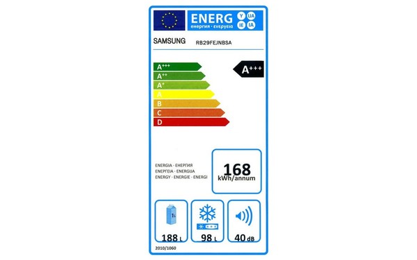 SAMSUNG RB29FEJNBSA - &Eacute;tiquette &eacute;nergie