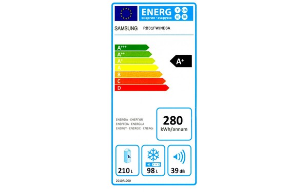 SAMSUNG RB31FWJNDSA - &Eacute;tiquette &eacute;nergie