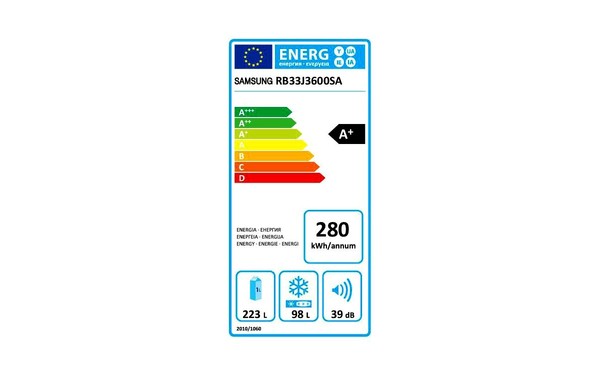 SAMSUNG RB33J3600SA - &Eacute;tiquette &eacute;nergie