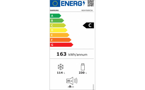 SAMSUNG RB34T600CSA - &Eacute;tiquette &eacute;nergie v2