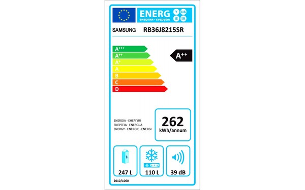 SAMSUNG RB36J8215SR - &Eacute;tiquette &eacute;nergie