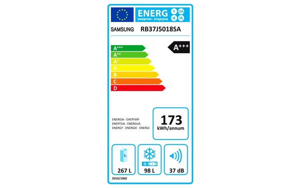 SAMSUNG RB37J5018SA - &Eacute;tiquette &eacute;nergie