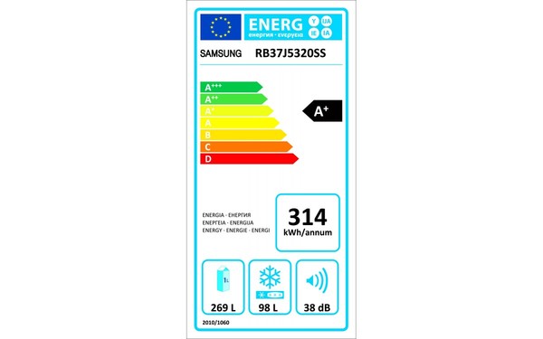 SAMSUNG RB37J5320SS - &Eacute;tiquette &eacute;nergie