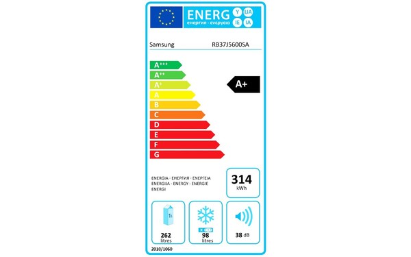 SAMSUNG RB37J5600SA - &Eacute;tiquette &eacute;nergie