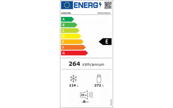 SAMSUNG RB38C650ESA - &Eacute;tiquette &eacute;nergie v2