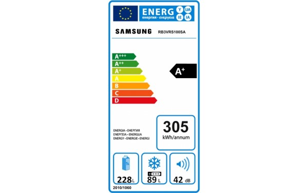SAMSUNG RB3VRS100SA - &Eacute;tiquette &eacute;nergie