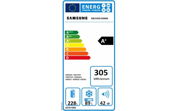 SAMSUNG RB3VRS100WW - &Eacute;tiquette &eacute;nergie