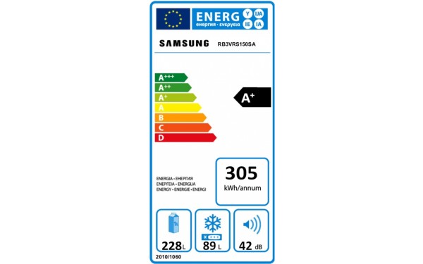 SAMSUNG RB3VRS150SA - &Eacute;tiquette &eacute;nergie