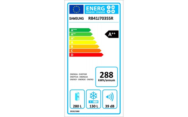 SAMSUNG RB41J7035SR - &Eacute;tiquette &eacute;nergie