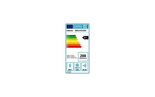 SAMSUNG RB41J7215SR - &Eacute;tiquette &eacute;nergie