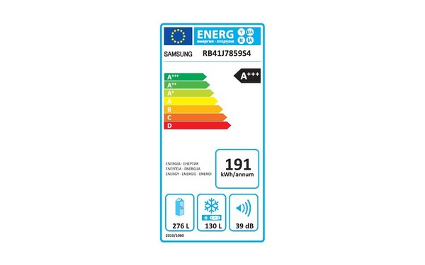 SAMSUNG RB41J7859S4 - &Eacute;tiquette &eacute;nergie