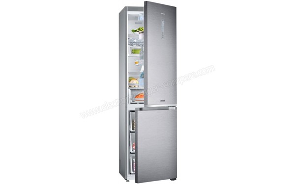 SAMSUNG RB41J7859SR - Vue 3/4 gauche portes ouvertes