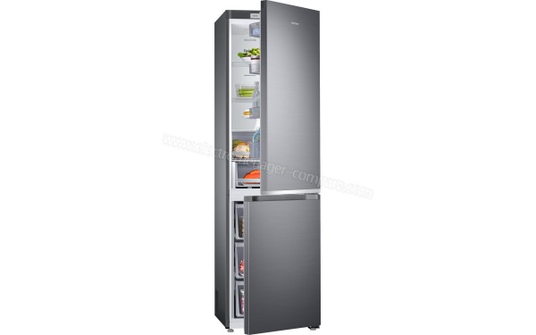 SAMSUNG RB41R7717S9 - Vue 3/4 gauche portes ouvertes