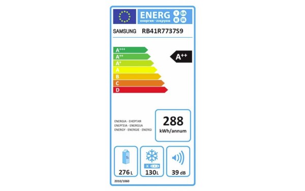 SAMSUNG RB41R7737S9 - &Eacute;tiquette &eacute;nergie