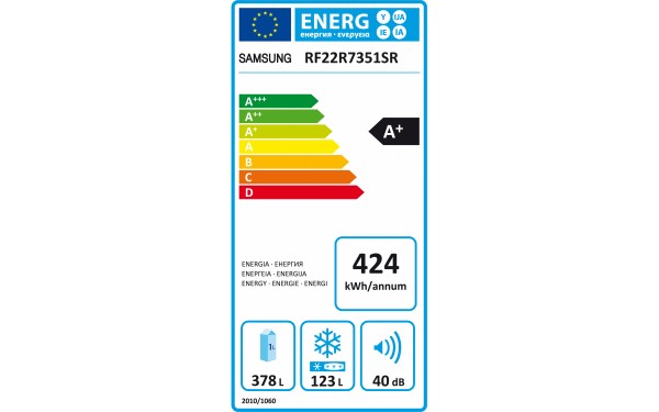 SAMSUNG RF22R7351SR - &Eacute;tiquette &eacute;nergie