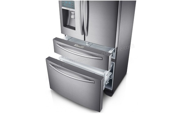 SAMSUNG RF24FSEDBSR - Vue du distributeur et des tiroirs