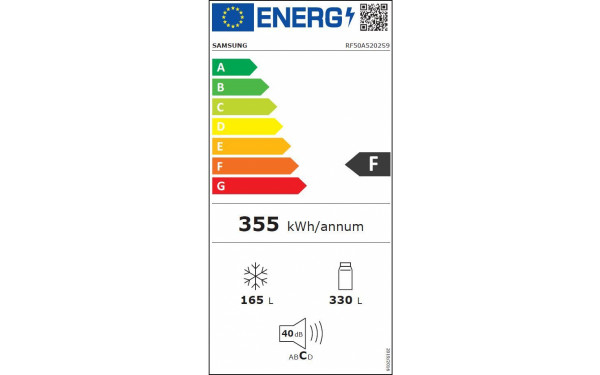 SAMSUNG RF50A5202S9 - &Eacute;tiquette &eacute;nergie v2