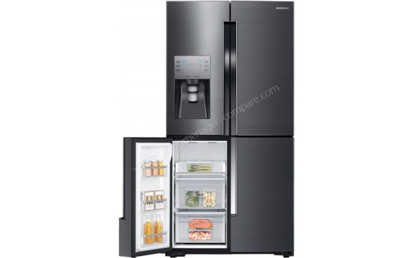 SAMSUNG RF56J9040SG - Vue de l'int&eacute;rieur compartiment cong&eacute;lateur (cr&eacute;dit : Boulanger)