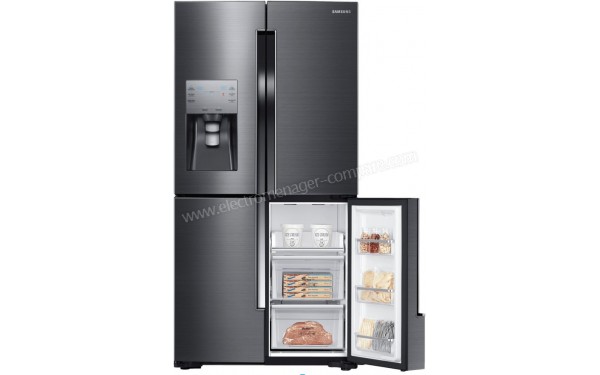 SAMSUNG RF56J9040SG - Vue de l'int&eacute;rieur compartiment multizone (cr&eacute;dit : Boulanger)