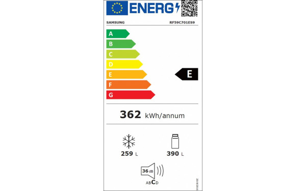SAMSUNG RF59C701ES9/EG - &Eacute;tiquette &eacute;nergie v2