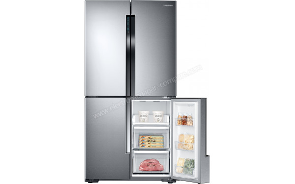 SAMSUNG RF60J9000SL - Vue de face porte droite cong&eacute;lateur ouverte