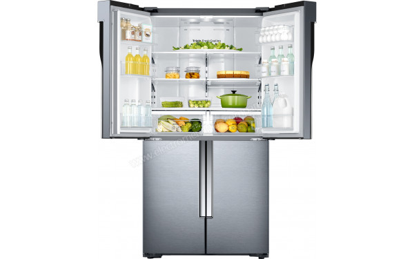 SAMSUNG RF60J9000SL - Vue de face portes r&eacute;frig&eacute;rateur ouvertes