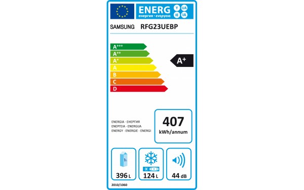 SAMSUNG RFG23UEBP - &Eacute;tiquette &eacute;nergie